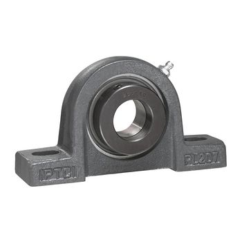 Pillow Block Ball Bearing Mounted Unit, .5 in Bore, Eccentric Collar Locking
